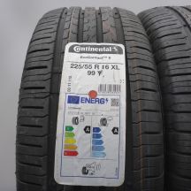 2. 225 55 16 2x CONTINENTAL 225/55 R16 99Y XL EcoContact 6 Sommerreifen 2023 VOLL WIE NEU   2. 225 55 16 2x CONTINENTAL 225/55 R16 99Y XL EcoContact 6 Sommerreifen 2023 VOLL WIE NEU