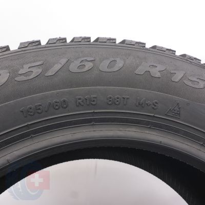 7. 195 60 15 4 x PIRELLI 195/60 R15 88T Winter Cinturato TM Winterreifen 2019 Ungebraucht  