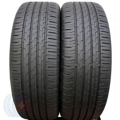 5. 4 x CONTINENTAL 215/50 R19 93T EcoContact 6 ContiSeal + Sommerrefien DOT20 WIE NEU 6,2mm 