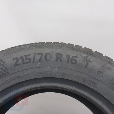 5. 215 70 16 2x CONTINENTAL 215/70 R16 100T WinterContact TS 870 P Winterreifen 2022 VOLL