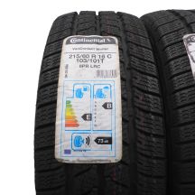 3. 215 60 16C 2x CONTINENTAL 215/60 R16C 103/101T VanContact Winter Winterreifen 2019 VOLL Wie Neu