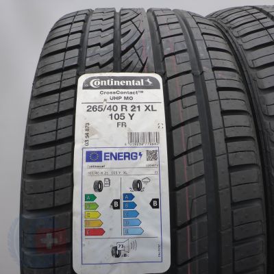 2. 265 40 21 4x CONTINENTAL 265/40 R21 105Y XL MO CrossContact UHP MO Sommerreifen 2023 WIE NEU VOLL