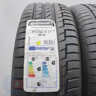 2. 215 65 17 2x CONTINENTAL 215/65 R17 99V PremiumContact 6 Sommerreifen 2021 VOLL 