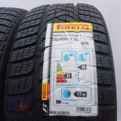 2. 235 45 17 2x PIRELLI 235/45 R17 97H XL Winter Sottozero 3 Winterreifen 2013, 2015 UNGEBRAUCHT
