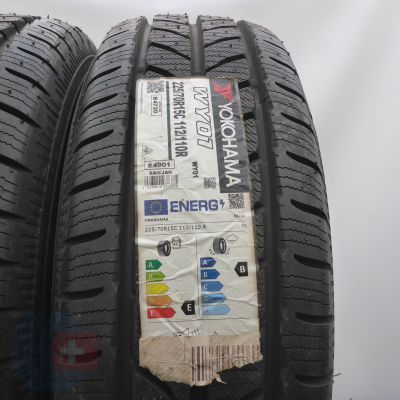 3. 225 70 15C 2x YOKOHAMA 225/70 R15C 112/110R WY01 Winterreifen 2022 Ungebraucht   