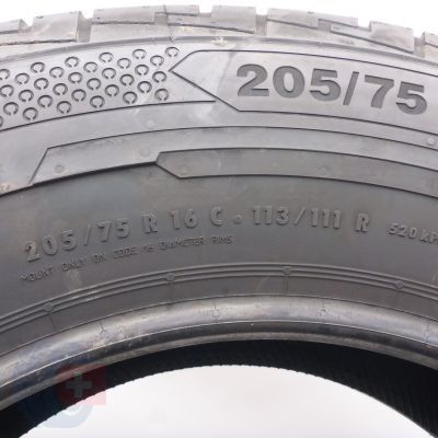 4. 205 75 16C 2x CONTINENTAL 205/75 R16C 113/111R ContiVanContact 100 Sommerreifen 2022 VOLL