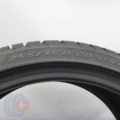 6. 255 35 20 1x PIRELLI 255/35 R20  97W XL Winter Sottozero 3 Winterreifen 2021 7,2mm
