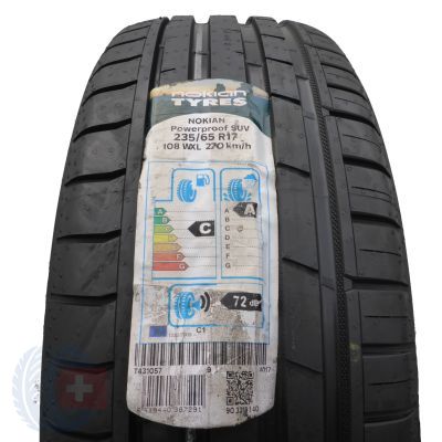 1 x NOKIAN 235/65 R17 108W XL Powerproof SUV Sommerreifen WIE NEU VOLL