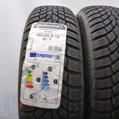 2. 165/65 R15 2x CONTINENTAL165/65 R15  81T WinterContact TS870 Winterreifen 2023 Ungebraucht   