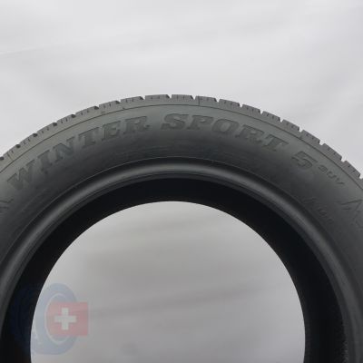 8. 255 55 19 4x DUNLOP 255/55 R19 111V XL WinterSport 5 SUV Winterreifen 2024 7-7,8mm