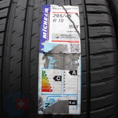 2.  295 45 R19 2 x MICHELIN 295/45 R19 113Y XL Pilot Sport 4 SUV Sommerreifren 2020 VOLL Wie Neu 