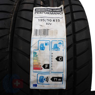 2. 2 x SEIBERLING 195/50 R15 82V Performance Sommerreifen 2016 UNGEBRAUCHT