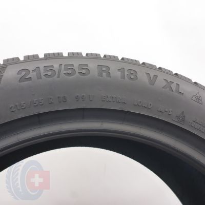 4.  215 55 18 1x CONTINENTAL 215/55 R18 99V XL WinterContact TS 850 P Winterreifen  2021 6,5mm