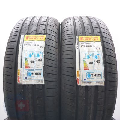 215 45 18 2x PIRELLI 215/45 R18 93W XL Cinturato P7 Sommerreifen 2020 Ungebraucht  