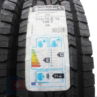 2. 215 75 15 2x CONTINENTAL 215/75 R15 100T CrossContact ART M+S Sommerreifen 2018 VOLL Ungebraucht   