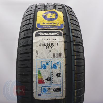 215 55 17 1x BARUM 215/55 R17 94Y Bravuris 3 Sommerreifen 2018 VOLL Ungebraucht  