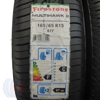 2. 4 x FIRESTONE 165/65 R15 81T Multihawk 2 Sommerreifen 2014, 2015 VOLL 