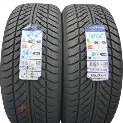 225 55 17 2x GOODYEAR 225/55 R17 97H BMW UltraGrip 8 Performance Winterreifen 2015, 2016 UNGEBRAUCHT