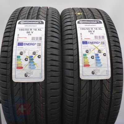 3. 195 50 16 4x CONTINENTAL 195/50 R16  88V XL UltraContact Sommerreifen 2023 VOLL WIE NEU  3. 195 50 16 4x CONTINENTAL 195/50 R16  88V XL UltraContact Sommerreifen 2023 VOLL WIE NEU
