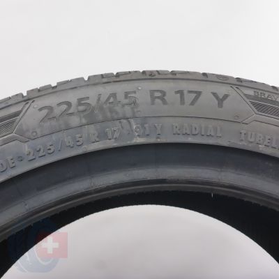 6.  225 45 17 4x BARUM  225/45 R17 91Y Bravuris 5HM Sommerreifen 2024 VOLL WIE NEU 