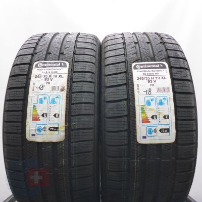 245 35 19 2x CONTINENTAL 245/35 R19 93V XL ContiWinterContact TS 810 S M0 Winterreifen 2018 Ungebraucht   