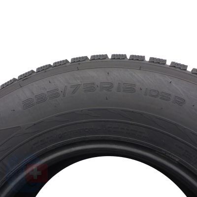 5. 235 75 15 2x NOKIAN 235/75 R15 105R Hakkapelitta R2 SUV Winterreifen 7,2mm 2014