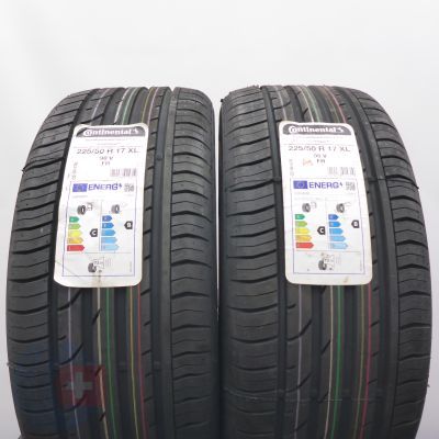 225 50 17 2x CONTINENTAL 225/50 R17 98V XL ContiPremiumContact 2 SEAL Sommerreifen 2022 VOLL WIE NEU