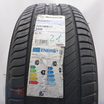 225 45 17 1x MICHELIN 225/45 R17 94W XL Primacy 4 Sommereifen 2021 Ungebraucht  