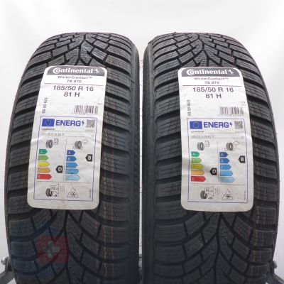  185 50 16 2x CONTINENTAL 185/50 R16 81H WinterContact TS 870 Winterreifen 2022 Ungebraucht   