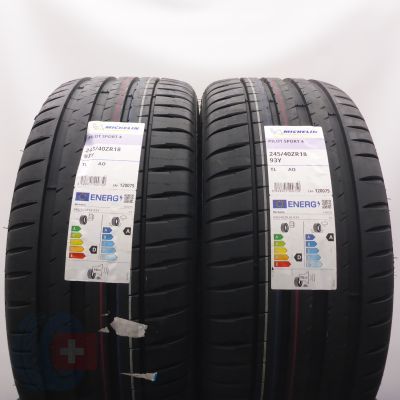 3. 245 40 18 4x MICHELIN 245/40 R18 93Y AO PilotSport 4 Sommerreifen 2025 WIE NEU VOLL