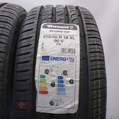 2.  215 45 16 2x BARUM 215/45 R16 90V XL Bravuris 5 Sommerreifen 2023 VOLL WIE NEU 