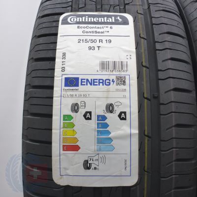 3.  215 60 19 4x CONTINENTAL 215/60 R19 93T EcoContact 6 SEAL Sommerreifen 2023 Ungebraucht  