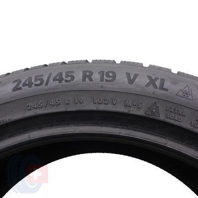 5. 245 45 19 4x CONTINENTAL 245/45R19 102V XL WinterContact TS870P Winterreifen 2023 7,5-8,3mm