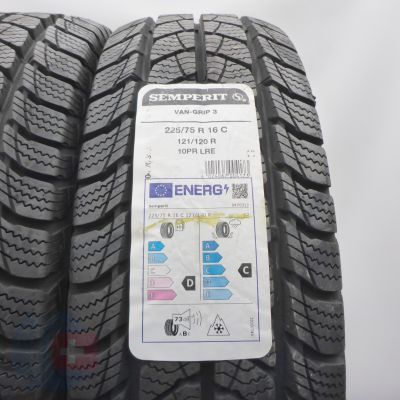 3.  225 75 16C 2x SEMPERIT 225/75 R16C 121/120R Van-Grip 3 Winterreifen 2023/24 VOLL WIE NEU   