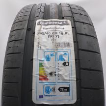 245 40 19 1x CONTINENTAL 245/40 ZR19 98Y XL SportContact 6 Sommerreifen 2019 Ungebraucht  