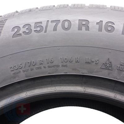 6. 235 70 16 4x CONTINENTAL 235/70 R16 106H WinterContact TS850P SUV Winterreifen VOL Wie Neu