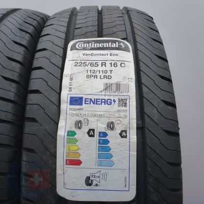 3.  225 65 16C 2x CONTINENTAL 225/65 R16C 112/110T VanContact Eco Sommerreifen 2022 VOLL WIE NEU   3.  225 65 16C 2x CONTINENTAL 225/65 R16C 112/110T VanContact Eco Sommerreifen 2022 VOLL WIE NEU