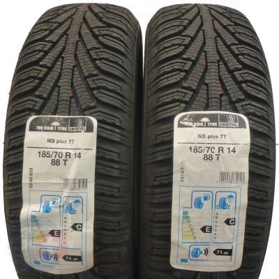 3. 4 x UNIROYAL 185/70 R14 88T MS Plus 77 Winterreifen 2015 UNGEBRAUCHT VOLL