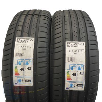 4. 4 x DAYTON 215/65 R16 98H Touring 2 Sommerreifen  2017 VOLL WIE NEU