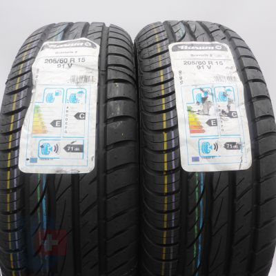 205 60 15 2x BARUM 205/60 R15 91V Bravuris 2 Sommerreifen 2019 WIE NEU VOLL
