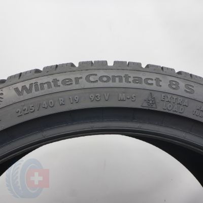 6. 225 40 19 2x CONTINENTAL 225/40 R19 93V XL WinterContact 8 S Winterreifen  2025 6,8mm