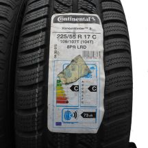 5. 225 55 17C 2x CONTINENTAL 225/55 R17C 109/107T VancoWinter 2 Winterreifen 2019 WIE NEU VOLL