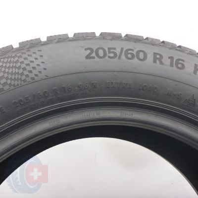4. 205 60 16 2x CONTINENTAL 205/60 R16 96H XL WinterContact Ts860S RunFlat BMW Winterreifen 2022, 2024 7,8mm