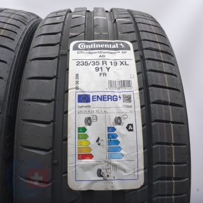 2. 235 35 19 2x CONTINENTAL 235/35 R19  91Y XL ContiSportContact 5P A0 Sommerreifen 2022 Ungebraucht  