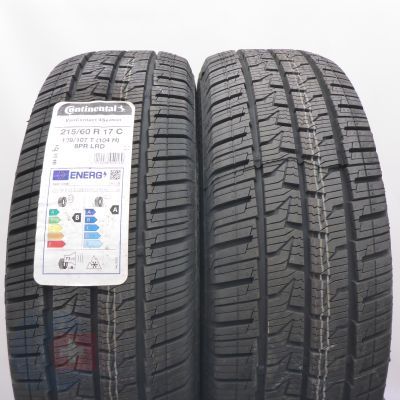 215 60 17C 2x CONTINENTAL 215/60 R17C 109/107T VanContact 4Season Ganzjahresreifen 2022 WIE NEU VOLL 215 60 17C 2x CONTINENTAL 215/60 R17C 109/107T VanContact 4Season Ganzjahresreifen 2022 WIE NEU VOLL