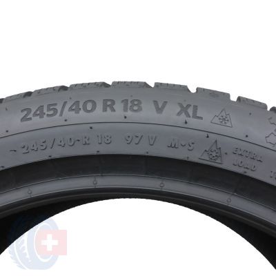 6. 245 40 18 4x CONTINENTAL 245/40 R18 97V XL WinterContact TS870P Winterreifen 2022 7-8,2mm