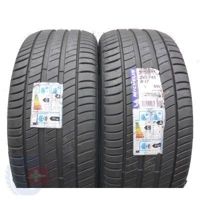245 45 17 2x MICHELIN 245/45 R17 99Y XL Primacy 3 Sommerreifen 2016 VOLL Ungebraucht  