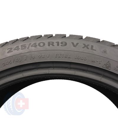 8. 245 40 18 4x CONTINENTAL 245/40 R18 98V XL WinterContact TS860S Winterreifen 2023 7,8-8mm Wie Neu