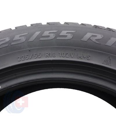 6. 225 55 18 4x PIRELLI 225/55 R18 102V XL Sottozero 3 Winter AO Winterreifen 7mm 2021/22