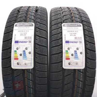 4. 225 65 16C 4x CONTINENTAL 225/65 R16C 112/110R VanContact Winter Winterreifen 2025 VOLL WIE NEU 